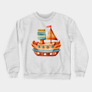 Watercolor Children Toy #4 Crewneck Sweatshirt